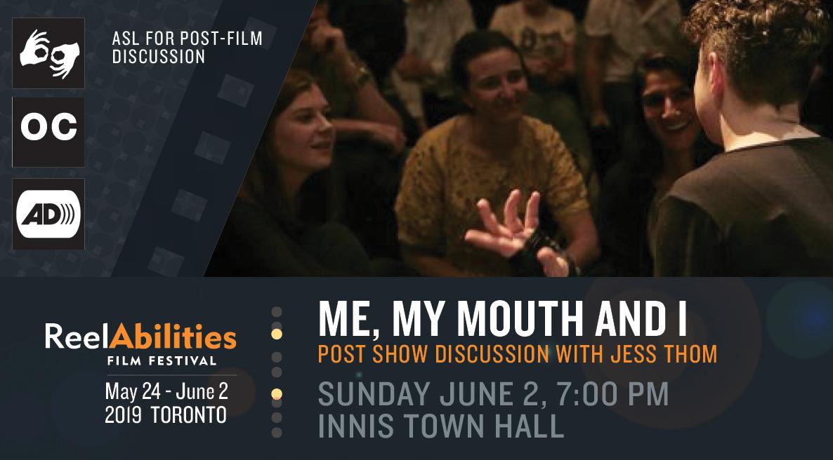 WhyNotTheatreTO's tweet image. Tonight at @ReelAbilitiesTO we're thrilled to co-present @phieso's artful and insightful #MeMyMouthandI featuring @touretteshero. 🎉🤟
Screening at 7pm + Q+A! #cdncult 
ow.ly/p6AY50ubJYT