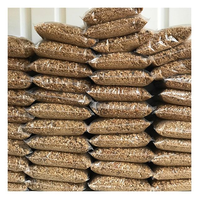 Summer is coming...oven-fresh granola packed in 2kg pillow bags available for retail and wholesale 👌🏼 #granola #huskandhoneygranola #breakfastmenu