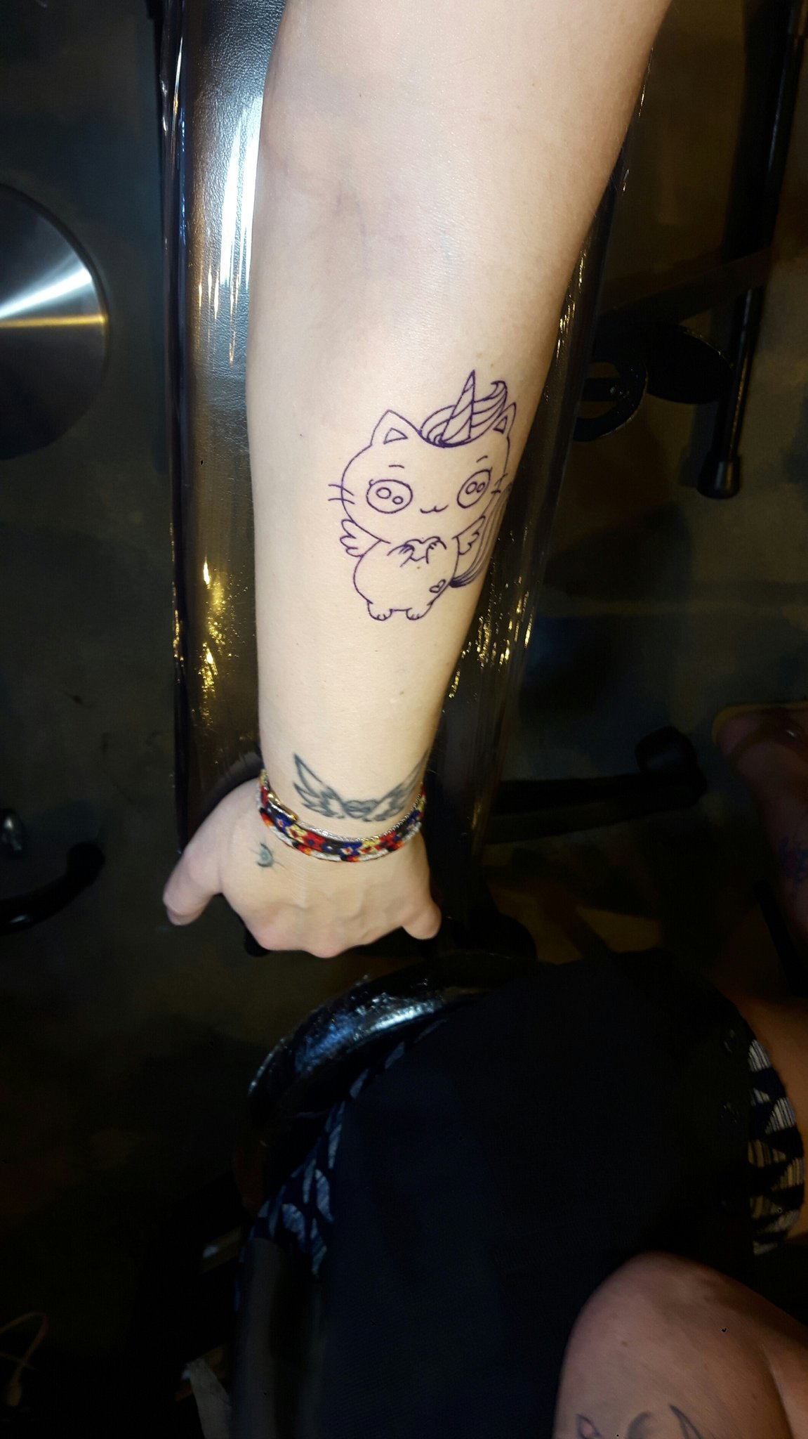 Nxnou on X: "My new tattoo : A caticorn !! ❤ #caticorn #tattoo https://t.co/rR6qE1b4cZ" / X