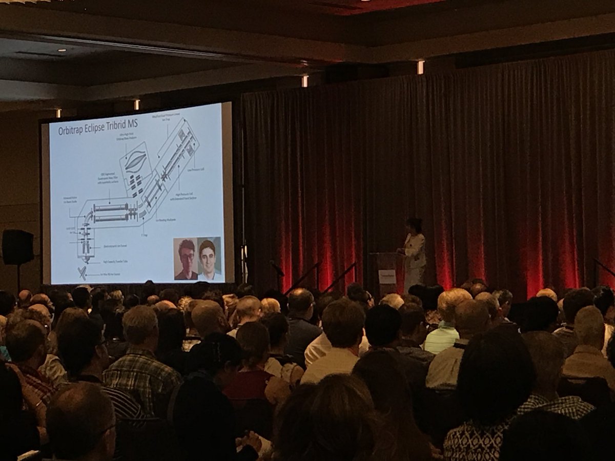 BioPharmaRadar's tweet photo. Dame Carol Robinson giving the plenary talk at the Thermo Fisher Scientific User meeting! #orbitrapeclipse #ASMSATL #Orbitrap #MassSpectrometry https://t.co/DTDHRFNEd7