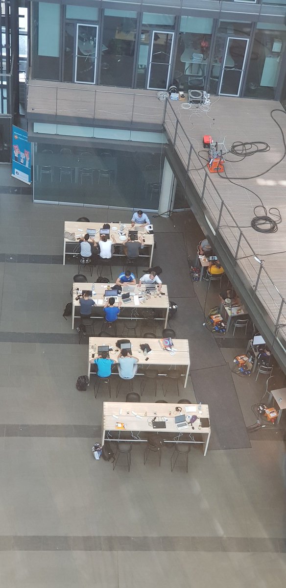 khallai_taylor's tweet photo. Day 2 #apohackathon #figo in Dusseldorf. The teams spread out to focus on the challenges! Next phase finished hacks! #OpenBanking #fintech #finreach #finleap https://t.co/X1lklxeAqH