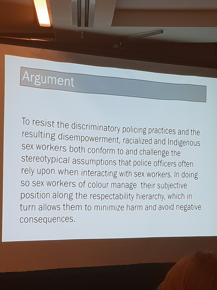 corbeau_1863's tweet image. @MRaguparan Racialized discrimination by police among #sexwork -ers of colour who resist, used stereotypes &amp;amp; racist tropes. E.g. the naive prostitute trope &amp;amp; performed whiteness &amp;amp; femininity to avoid punitive encounters with police #crn6_dc2019 #lsa2019