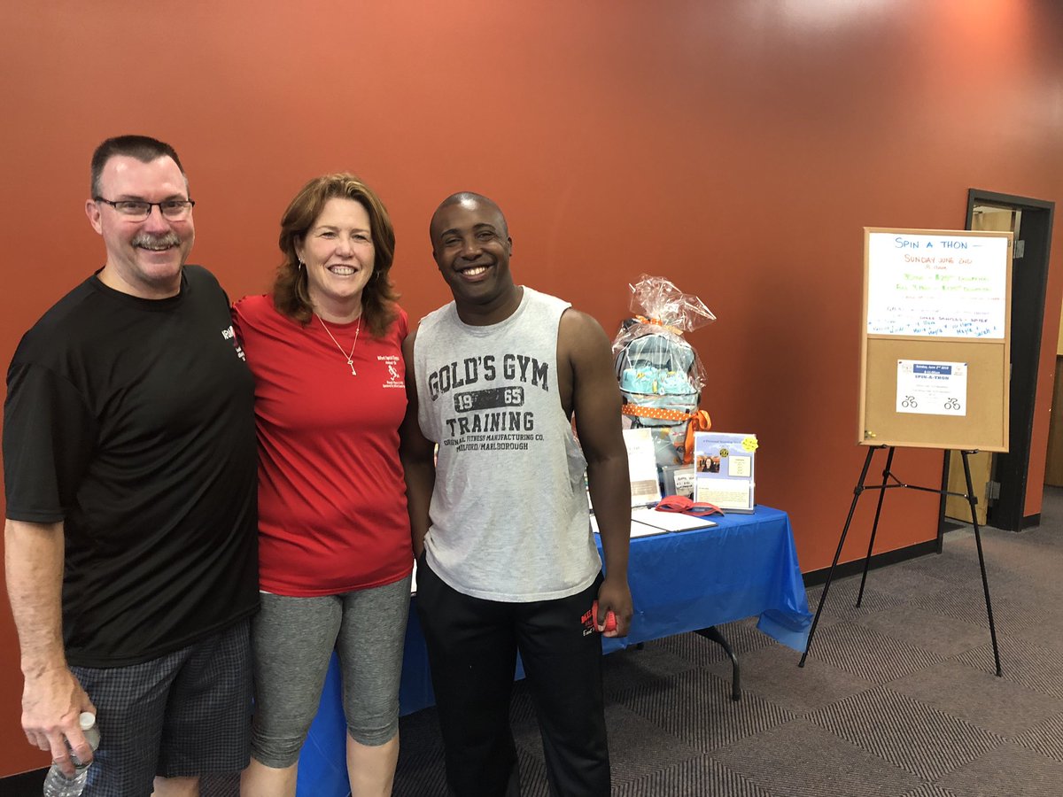 Gold’s Gym supporting our Special Athletes - spinathon fund raiser! #mpslearns