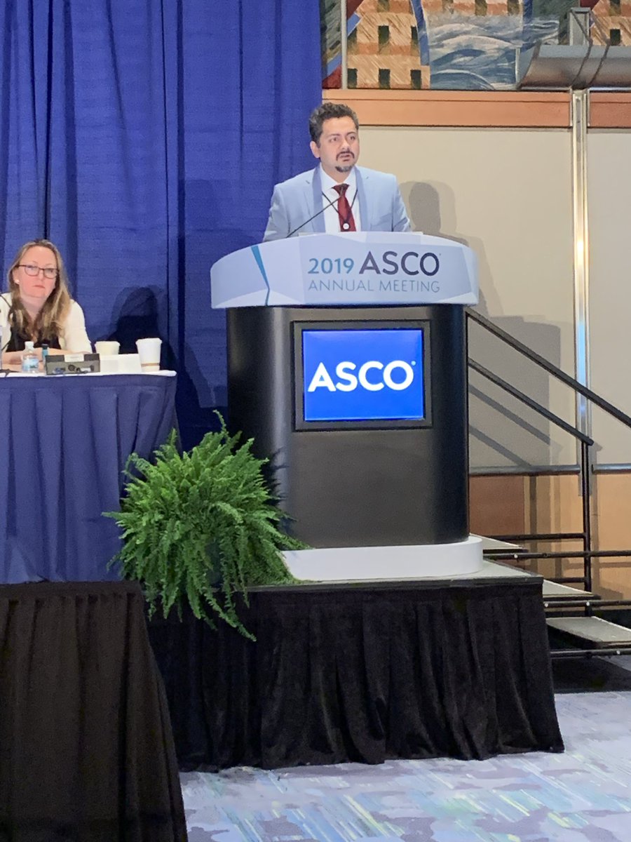 Let’s gets this plasma cell party started ! <a href="/szusmani/">Saad Z. Usmani MD MBA FACP 🇺🇸🇵🇰</a> chairing the #myeloma educational session with the awesome <a href="/LipeBrea/">brea lipe</a> #ASCO19 #mmsm