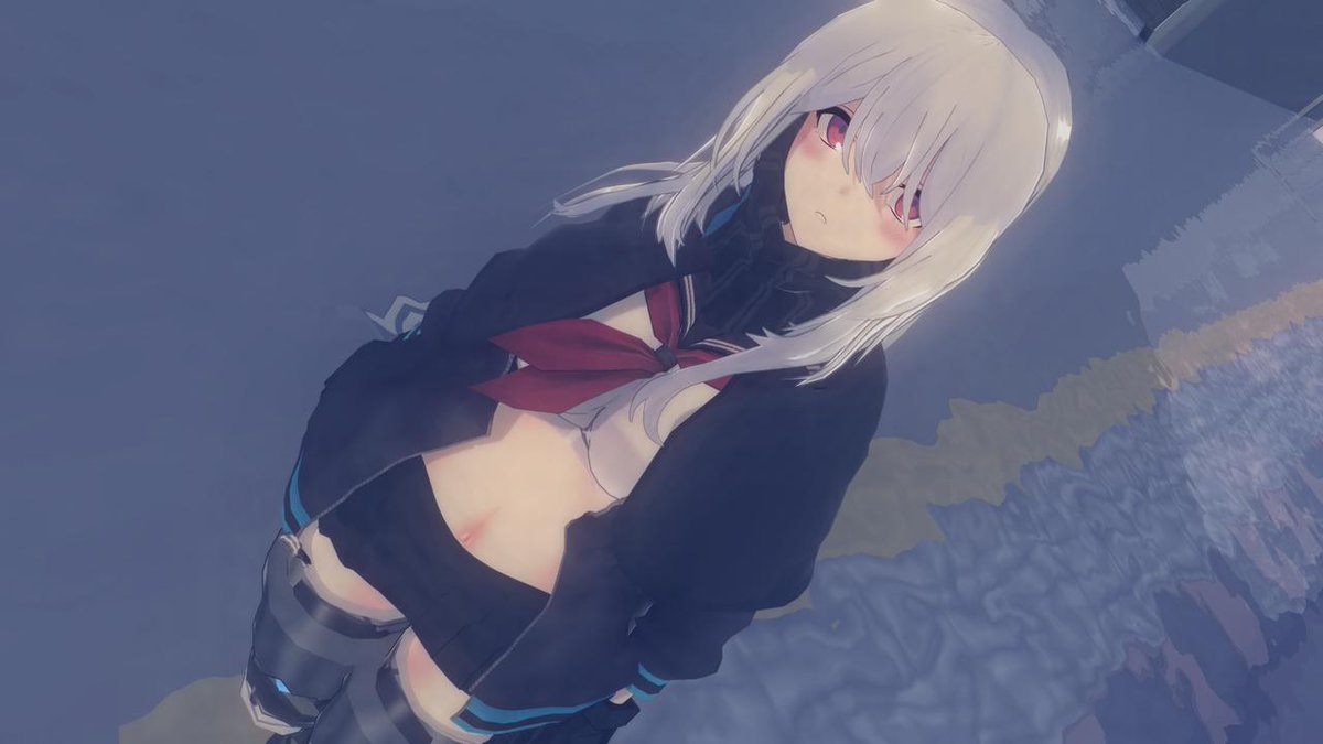 フード下ろしたらロングでちょっと雰囲気変わったりするのすき
#CM3D2  #カスタムメイド3D2