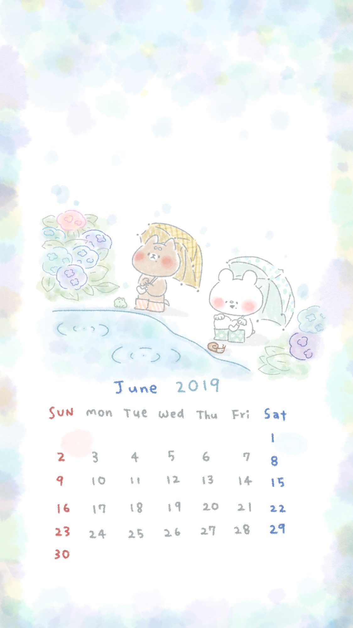 Twitter 上的 しろくまななみん ６月のカレンダー配布 梅雨って雨でジメジメしたりネガティブになりがちだけれも かたつむりさんのようにゆっくり 自分のペースで過ごしてゆこうね ステキな６月を しろくまななみん T Co Jxtsudbzg7 Twitter