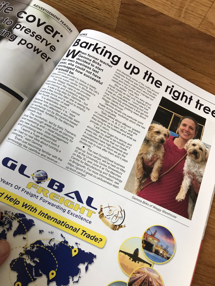 Another great edition of Shropshire Business Magazine &amp; huge thanks for highlighting a great startup business - The Waggy Warehouse in Shrewsbury - which we’ve helped along the way...
 #smallbusiness #startup #entrepreneur #Shrewsbury #Shropshire <a href="/shrewsmorris/">Shrewsbury Morris Dancers</a> <a href="/shropsbiz/">Shropshire Business</a>