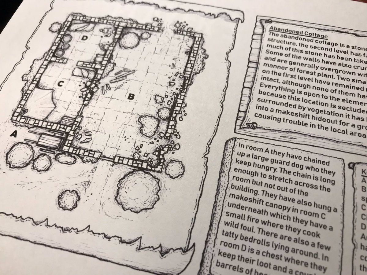 DarkRealmMaps's tweet photo. This new and first encounter card is now available to download from my page here https://t.co/GZgdCtx720 the first one is free but every bi-monthly we’ll have a new one for Evoker patrons and above. These are designed to slot into a campaign or session easily or as a 1 shot #dnd https://t.co/ofKFsbUadg