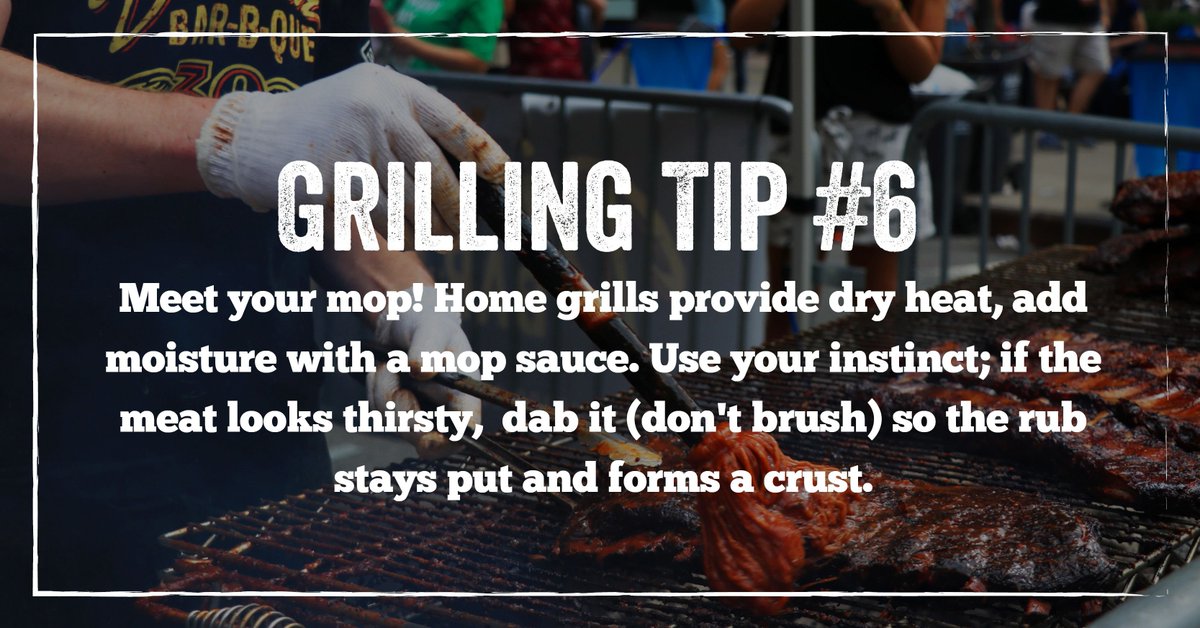 Dinosaur_BBQ's tweet image. #NationalBBQMonth may be over, but BBQ season is just heating up! Check out our page for daily grilling tips this week to throw the best Summer cookouts!

Grilling Tip #6: Meet your mop! Home grills provide dry heat, so a mop sauce is a good idea for the moisture it adds. Use...
