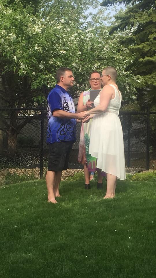 jollygirlv's tweet photo. We only have eyes for each other! 20 years strong and more in love with each other than ever before. @TheRadDad68, you are my everything! Forever & always! β€οΈ
#MyBestFriend #MyG #VowRenewalCeremony
#BackyardCelebration https://t.co/tDAA6frHEA