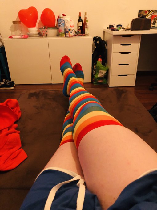 Sunday Netflix and chill, feeling cute with my rainbow socks #rainbow #sissy #footfetish  #socks https://t<a href="/tag/footfetish"class="tags"><span>#footfetish</span></a><a href="/tag/rainbow"class="tags"><span>#rainbow</span></a><a href="/tag/socks"class="tags"><span>#socks</span></a><a href="/tag/sissy"class="tags"><span>#sissy</span></a>