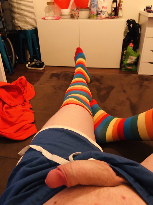 Sunday Netflix and chill, feeling cute with my rainbow socks #rainbow #sissy #footfetish  #socks https://t<a href="/tag/footfetish"class="tags"><span>#footfetish</span></a><a href="/tag/rainbow"class="tags"><span>#rainbow</span></a><a href="/tag/socks"class="tags"><span>#socks</span></a><a href="/tag/sissy"class="tags"><span>#sissy</span></a>