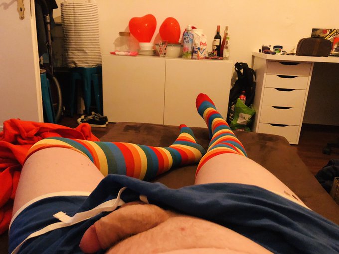 Sunday Netflix and chill, feeling cute with my rainbow socks #rainbow #sissy #footfetish  #socks https://t<a href="/tag/footfetish"class="tags"><span>#footfetish</span></a><a href="/tag/rainbow"class="tags"><span>#rainbow</span></a><a href="/tag/socks"class="tags"><span>#socks</span></a><a href="/tag/sissy"class="tags"><span>#sissy</span></a>