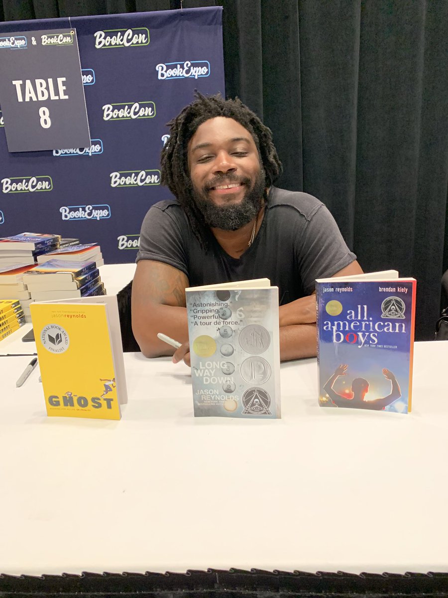 simonschuster's tweet photo. You’re not going to want to miss this!
@jasonreynolds83 is signing copies of #Ghost #LongWayDown and #AllAmericanBoys here at @thebookcon! 🖊
@simonteen #BookCon19 #SimonBookLover https://t.co/lq57hJArGm