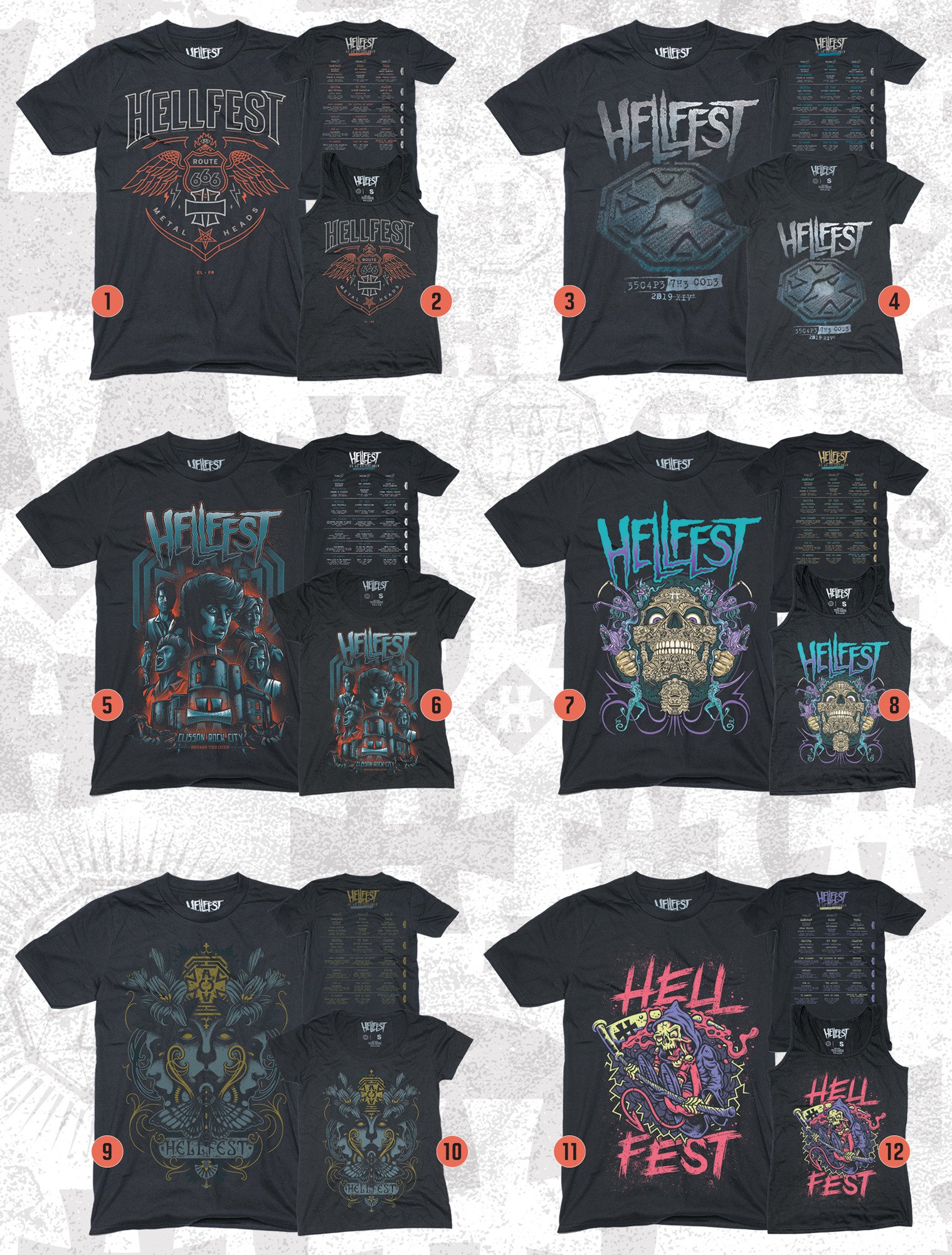 Tee shirt hellfest 2020 new arrivals