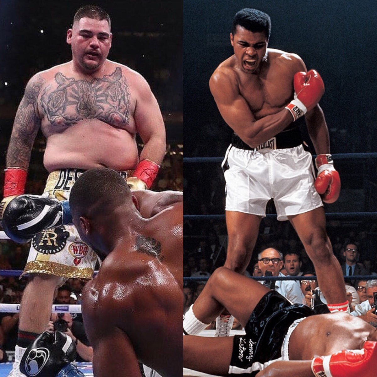 FunnyMexicans's tweet photo. Legends come in all shapes and sizes. #SiSePudo #FunnyMexicans #HeavyweightChampion #JoshuaRuiz #AndyRuizJr https://t.co/Ldq883Tcnx