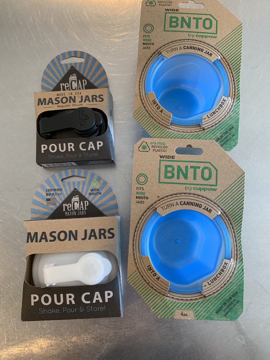 Found these little gems at the bookstore @thompsonriversu  (for those that know I always pack my breakfast/ lunch in mason jars). #masonjarsforthewin #tru