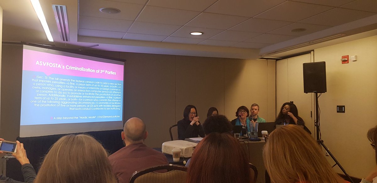 criminographer's tweet image. Packed room for the last #CRN6_DC2019 session with our 2nd powerhouse panel of the day. Chaired by @drjonessoc on stigma management and self care @corbeau_1863 @hausbeck_korgan