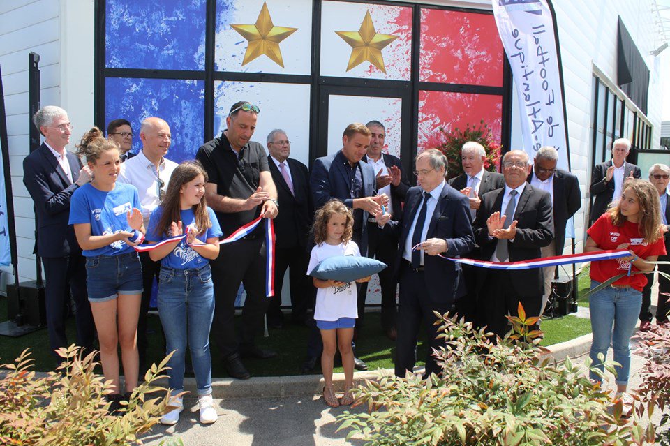 Inauguration de l'espace Noël Le Graët en présence du Président de la <a href="/FFF/">FFF</a> 
Terrain #Foot5
<a href="/LigueFootLFPL/">Ligue de F⭐ ⭐tball des Pays de la Loire</a> <a href="/matthieubenadon/">benadon matthieu</a> <a href="/RousselFabrice/">Fabrice Roussel</a>