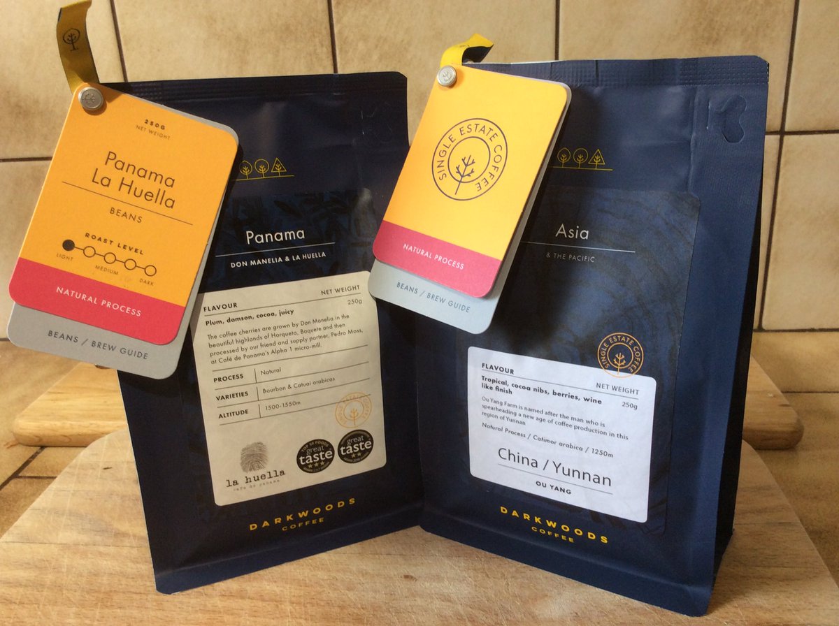 Grandpa_Pete's tweet photo. Fell in 💕with this #superb #Chinese #Yunnan #SpecialityCoffee from @DarkWoodsCoffee so had to buy some more! Looking forward to trying my first #coffee from #Panama too. The #OuYang is intriguingly different as #AeroPress #DripFilter & #Cafetière - a #wonderful #fruity #Natural https://t.co/FuxvAqpPTw