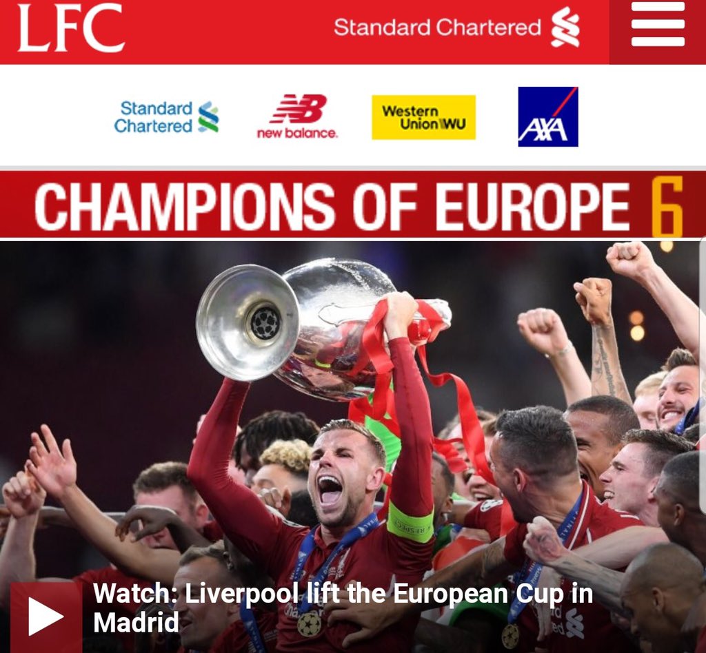 LSaezJauregui's tweet photo. When there is a will, there is a way. Congrats Reds!!!!
🏆🔥 #KnowYouCan #SixTimes
AXA Official Training Kit Partner Liverpool F.C. @LFC https://t.co/ei4JseAl5w