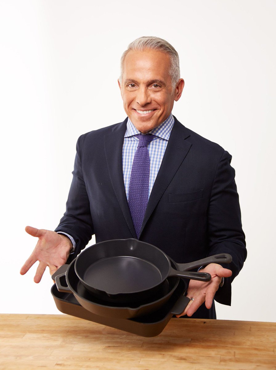 gzchef's tweet image. Today is the day! Join me on @qvc at noon to find the new pieces from my #ProForHome collection. My 12&quot; Skillet and Dual Sided Non-Stick Grill / Griddle are certain to bring a whole new light to your kitchen!