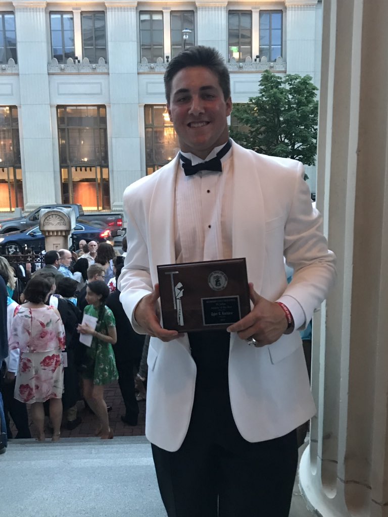 Congratulations to Tyler Locklear the <a href="/CurleyHS/">Archbishop Curley HS</a> Student Athlete of the Year. This young man will go on to GREAT things!  Thank you for your commitment <a href="/CurleyBaseball/">Curley Baseball</a> <a href="/ACFriarFootball/">Archbishop Curley Football</a> <a href="/VCUBaseball/">VCU Baseball</a>