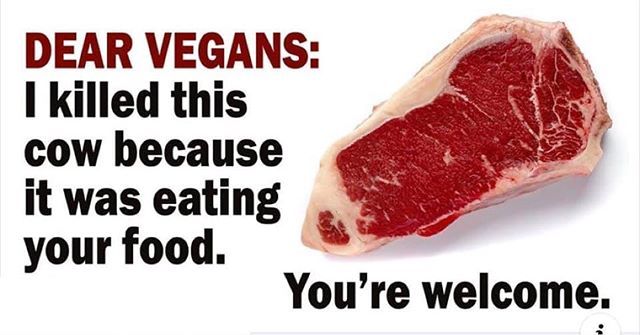 coltmelrose's tweet photo. A little humor today for my vegan friends. https://t.co/cV3KpaHsPt https://t.co/mBXcaQHXEw