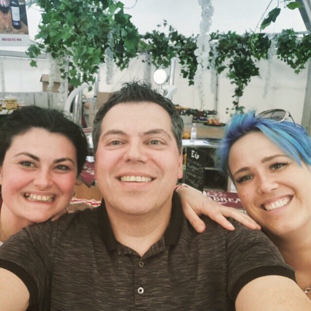 CelinosDeli's tweet photo. Forget Charlie’s Angels - it’s all about Claudio’s Angels 🤣😝  #sagraitaliana #georgesquare #glasgow #italianfestival #celinos https://t.co/lp4MsKrsbE
