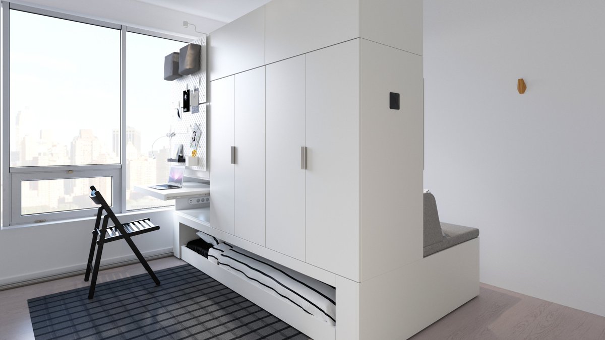 IKEAUK's tweet photo. Meet our new robot, ROGNAN. Forget compromise in a small space. ROGNAN transforms small spaces into comfortable, multifunctional homes. Population in cities is growing and living spaces are shrinking. ROGNAN is designed for this new reality. https://t.co/0NN3hswT78 #IKEADDD2019 https://t.co/tJykaQidM4