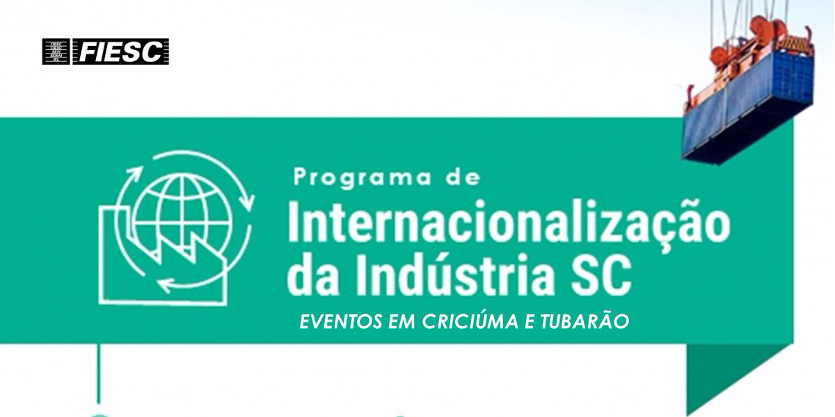 FIESC's tweet image. Indústrias de pequeno e médio portes de #Lages, #Joaçaba, #Concórdia e #Caçador que desejam ampliar as exportações ou ingressar no #mercadointernacional podem participar de encontros gratuitos promovidos pela FIESC. Saiba mais: fie.sc/30OfyeJ #internacionalização