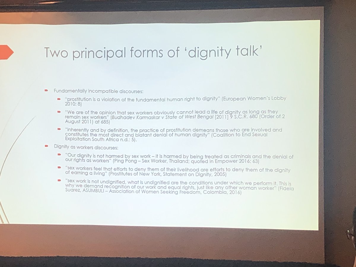 bronwynmcbride's tweet image. ‘Our dignity is not harmed by sex work: it is harmed by being treated as criminals and the denial of our rights as workers.’ 
-sex worker from Empower, Thailand ❤️
#CRN6_DC2019 #sexwork #rightsnotrescue