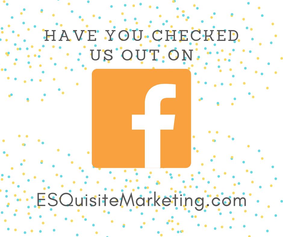 ESQuisiteMarke1's tweet photo. Hey friends! Have you checked us out on FB yet?
#LawyersWhoMarket #ESQuisite #LegalMarketing https://t.co/PzNkKUMH8u