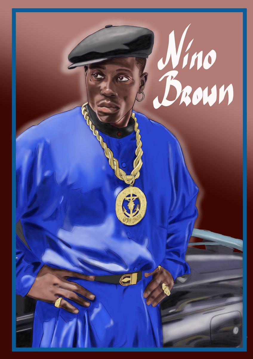ArtstudioJordan's tweet photo. “Sit yo’ five dollar ass down, before I make change!” - Nino Brown #art #blackart #digitalart #fanart #wesleysnipes #ninobrown #newjackcity #classic #painting #illustration  #promotion #tshirtdesign https://t.co/Pyzy8vVyJm