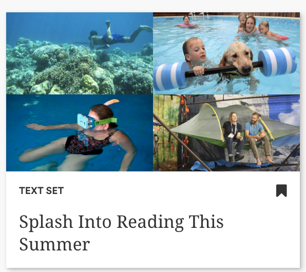 Newsela's tweet photo. Check out this great summer reading text set by @Newsela Certified Educator @FeketeEDU ☀️📚🏖 #NewselaChat #SynergizeEDU https://t.co/YgMRGh78wS https://t.co/tuawlvVwa4