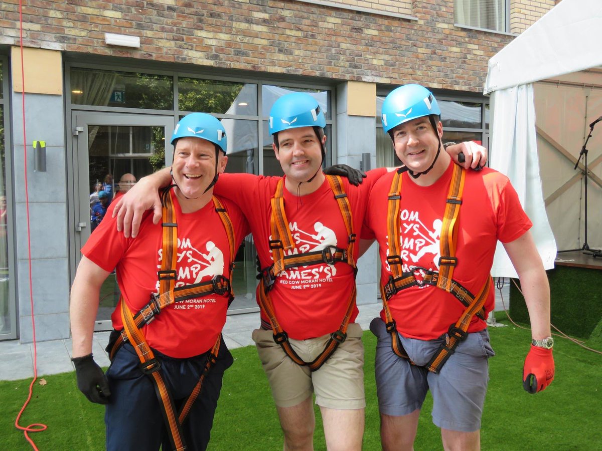 Well done Team LVA... 9 storeys down, but they’ve lived to tell one great tale for an even better cause @theswanbar1661 @TheBridge1859 @LemonAndDuke #Jump4James