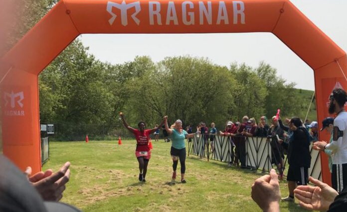 azsungoddess1's tweet photo. I met a special lady on my #RagnarNiagara journey. We met 3 miles into our 10 mile leg and stuck together the rest of the way. Qani was a great partner, and Iβm so glad I got to share part of her first Ragnar #bettertogether @RagnarRelay https://t.co/0q1KZbaCj1
