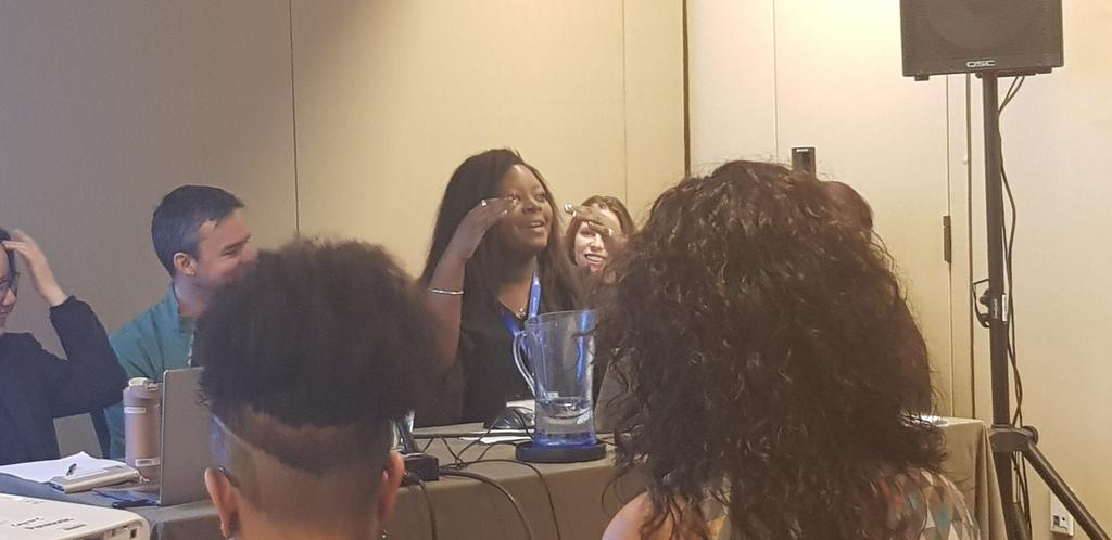 criminographer's tweet image. Last up for #CRN6_DC2019 is the amazing @corbeau_1863 discussing duality in sex industry work and square work. Starting with saying happy #InternationalSexWorkersDay ☂️