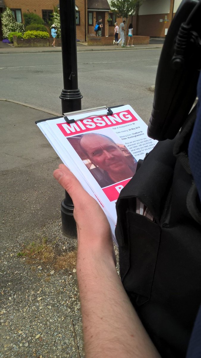 TVP_ChiltSBucks's tweet photo. Officers are still out &amp; about making enquiries in the local areas about Roy Morris missing from Chalfont St Peter on 26/05. If you have any information please call 101, any sightings please dial 999. #C9163 #MissingPerson #FindRoyMorris  🚔 https://t.co/WzQzjvZE2I
