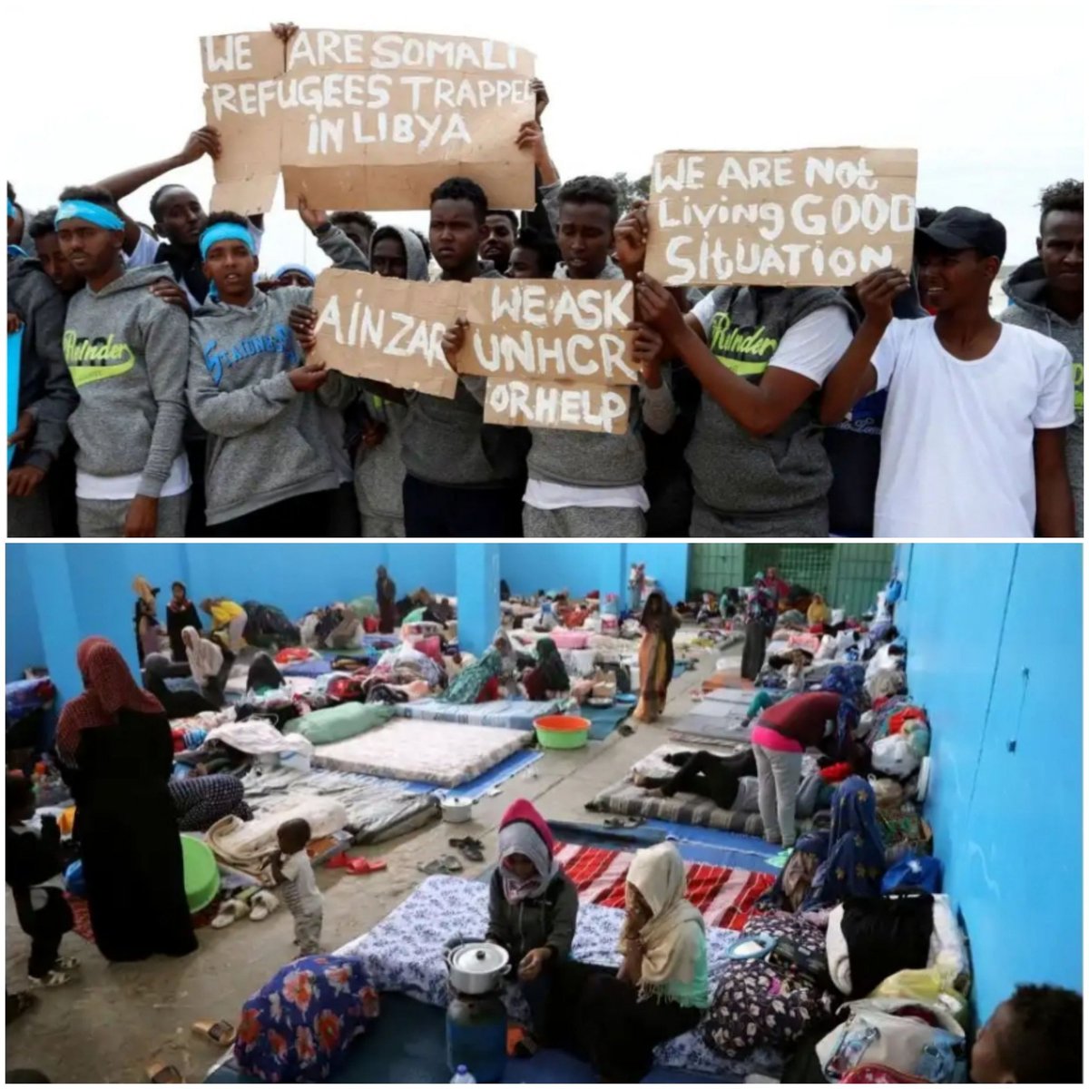 WateteziTv_Int's tweet photo. UN High Commissioner for Refugees has reported evacuating 149 refugees and asylum-seekers from dire conditions in  Tripoli, Libya, to a safe haven, Italy.
The evacuees included 65 children, 13 being infants. Most of them from Somalia, Eritrea, Sudan and Ethiopia
@Refugees https://t.co/pzezG4rwqp