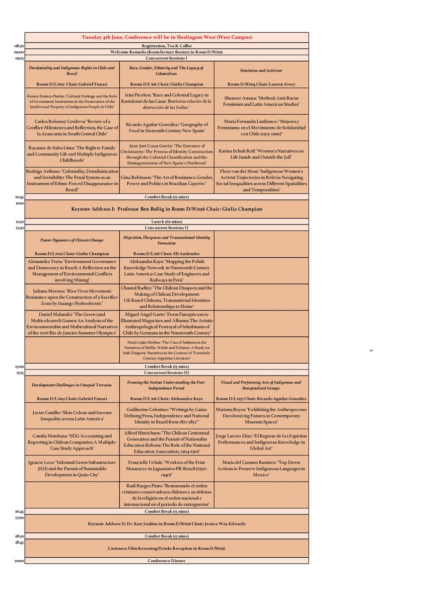 PILAS_LatAm's tweet photo. Here's the updated programme for #pilasconf2019. We look forward to seeing you in York this Tuesday and Wednesday! @York_IGDC @yorkuniversity @SLASLatAm https://t.co/QYuQG4CUpa