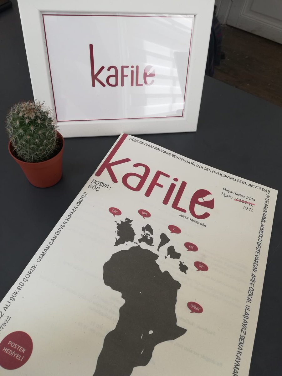 Çantasına, okumasa dahi belki okurum diye kitap koyarak evden çıkanların dergisi.
#yoldurkaybettiğin #kafiledergi