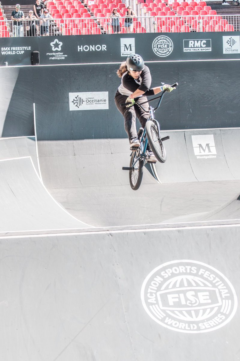 anabmxz's tweet photo. Se termino esta segunda etapa del @fiseworld @ucibmxfreestyle. Logre pasar a la final con las mejores atletas de bmxf del mundo quedando en el puesto 12, ahora a seguir entrenando a full para todo lo que se viene. Gracias a mi Sponsor @carloseenriquez . @MinDepMisiones https://t.co/riiaCEhetp