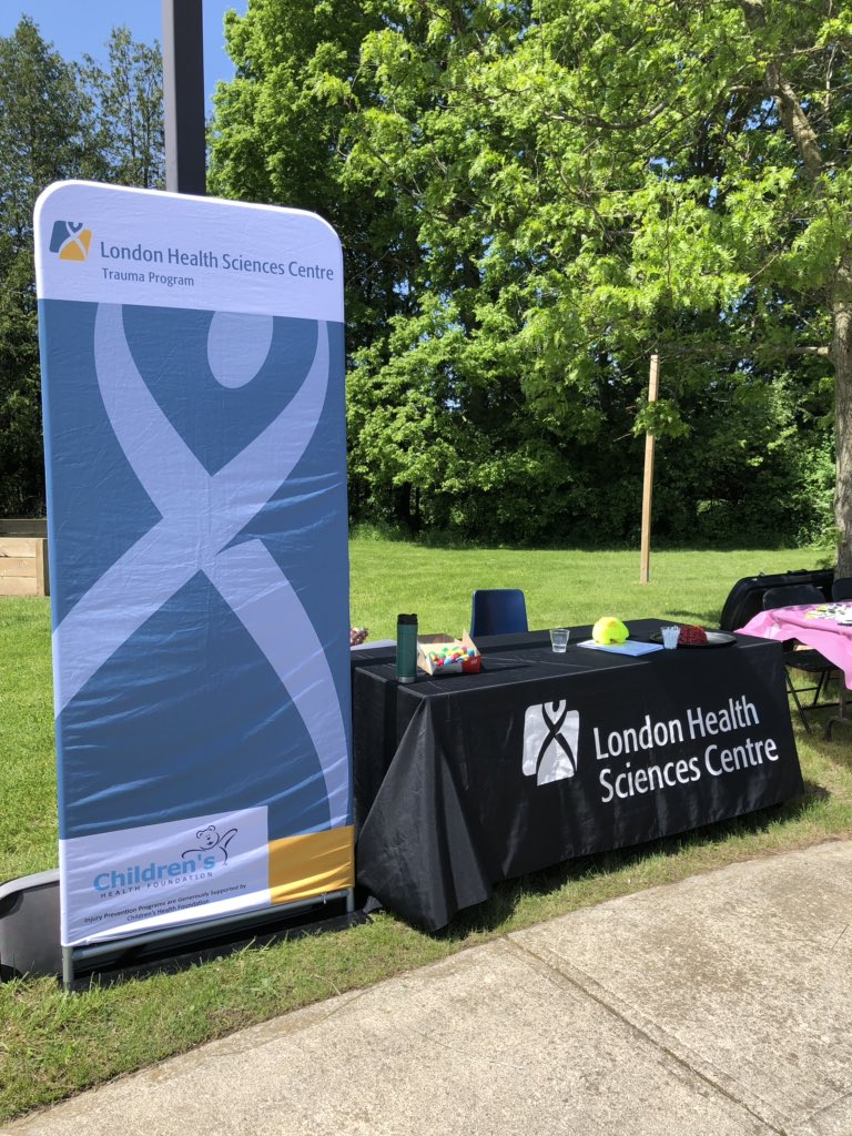 LHSCCanada's tweet image. Todays the 18th annual @YMCAofSWO Children’s Safety Village Birthday Party and our #LHSCTraumaProgram is celebrating and educating youth alongside @MLHealthUnit @TVDSB @MLPS911 Come stop by our booth to learn more about Safety whether it be at home or at play! #FallProofYourHome