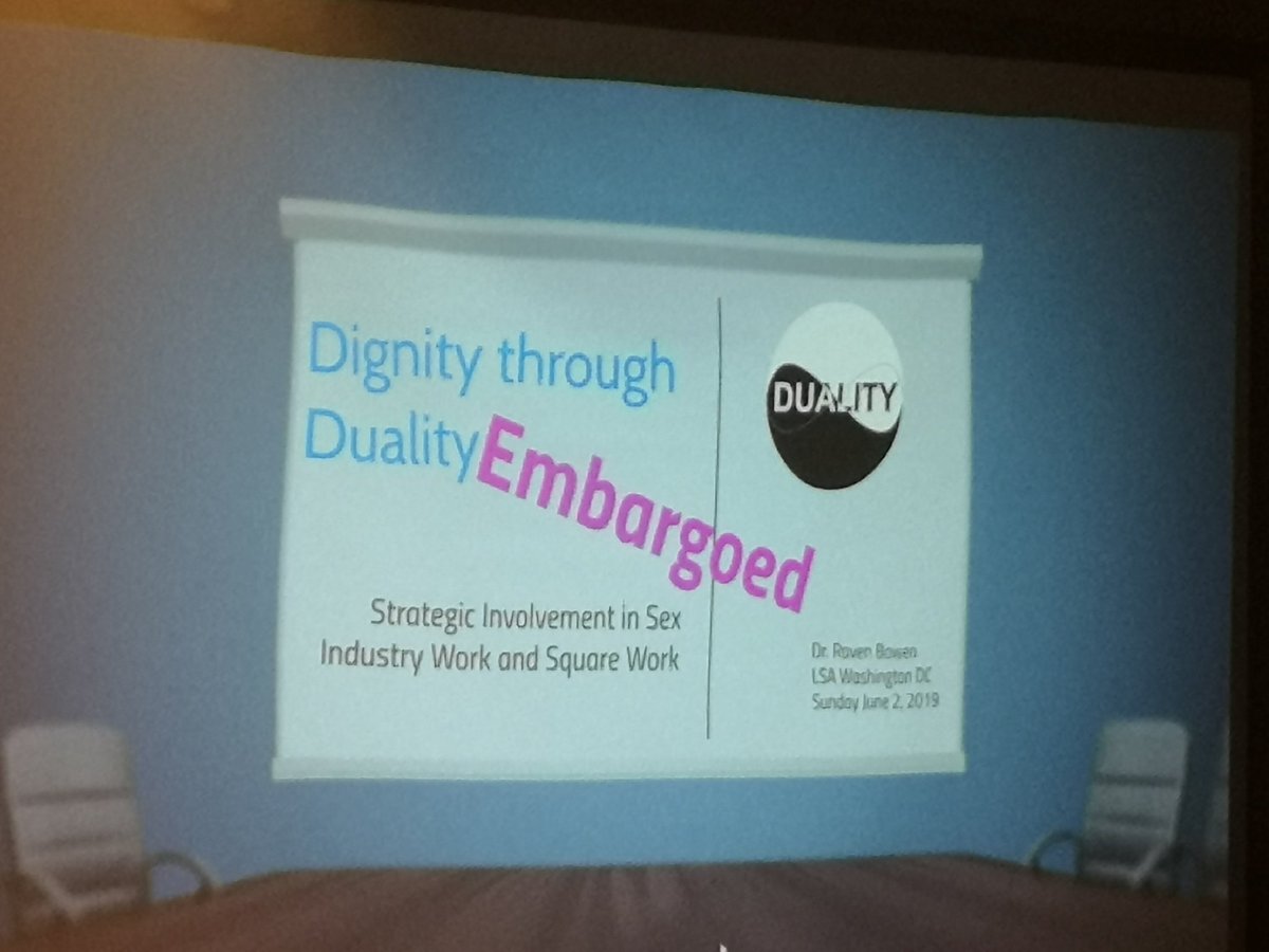 NationalUglyMug's tweet image. Our CEO @corbeau_1863 talking about dignity in duality. Strategic involvement in sex industry work &amp;amp; square work. Blending work to make ends meet in the current financial climate #CRN6_DC2019 #LSA2019
@NUM_RAD
