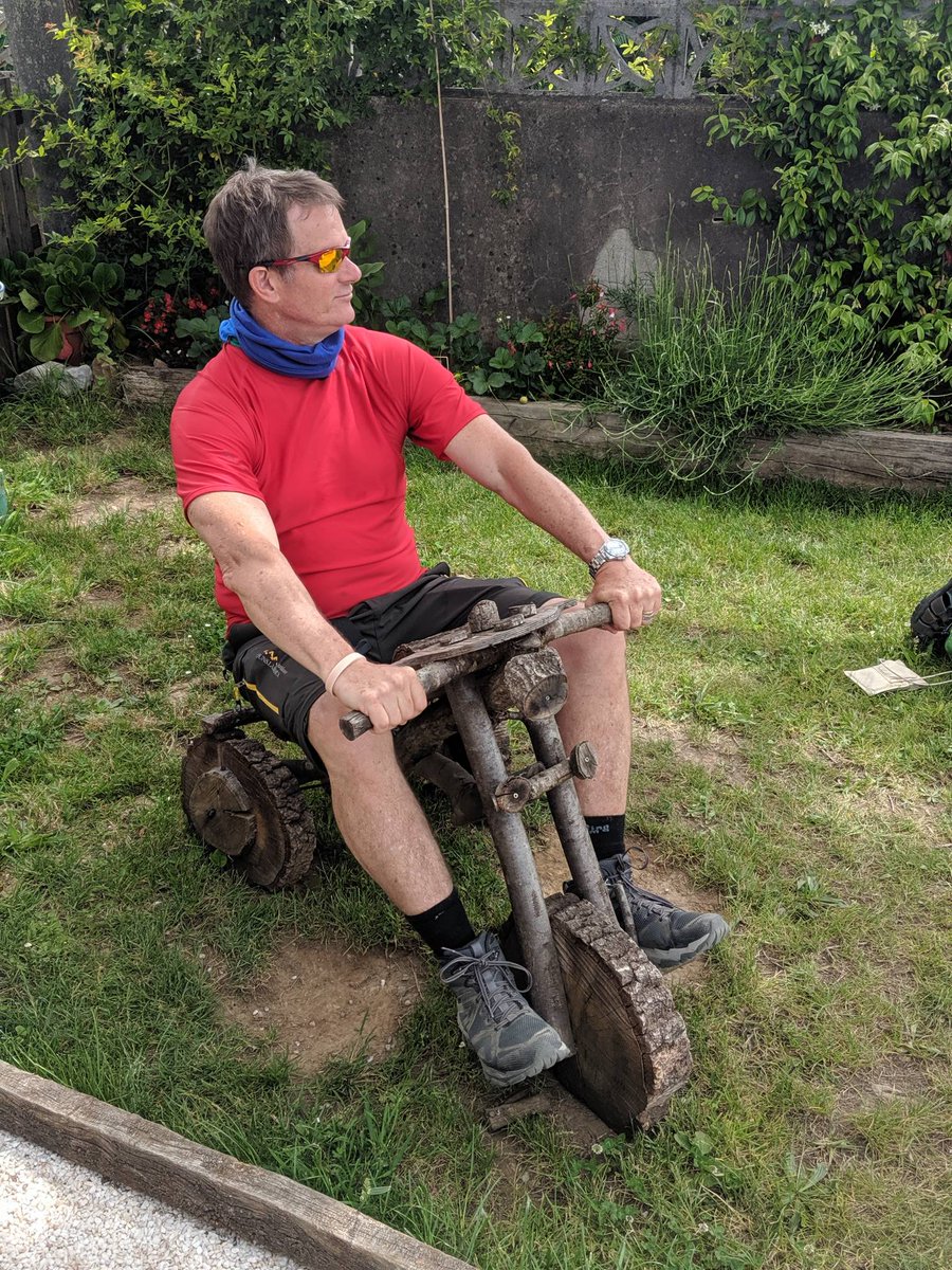 Sojourner4T's tweet photo. Found a new hobby and faster mode of transport to travel the #CaminoDeSantiago. Just need a #fairing and 4 stroke engine to hit the road. Gotta have some fun in life. Tapping into my childhood and #play. #Camino #HumourPilgrim #ShortCut #ScooterFun #Shandalah #Hog #ChopperKing https://t.co/9ZfHRp7zpF