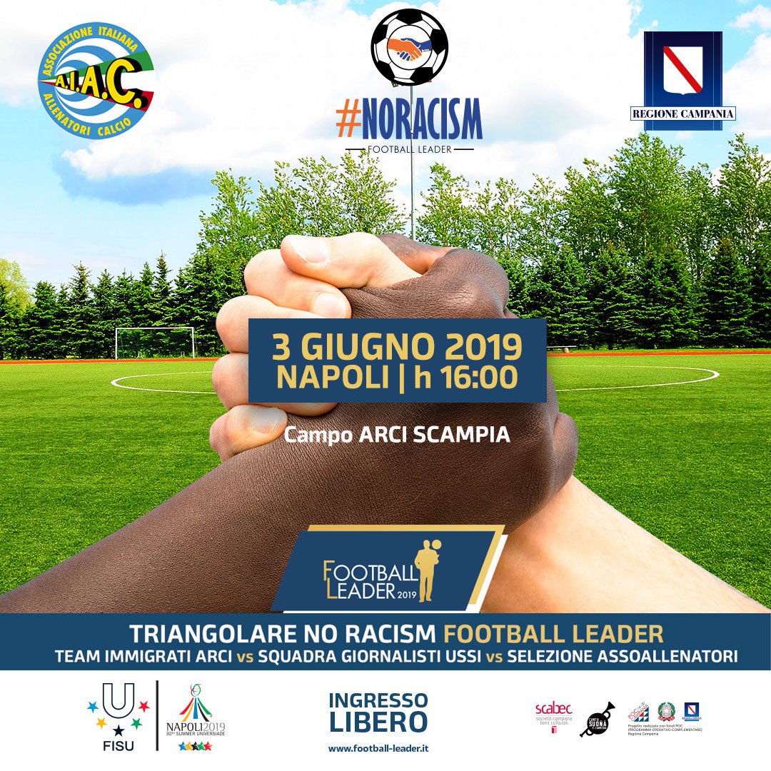 Ci siamo! Parte domani "Football Leader 2019"! Con noi anche Francesco Paolantoni e Maurizio De Giovanni! Ecco il programma della VII edizione: bit.ly/314kvjF #calcio #napoli #premio #manifestazione #FL2019