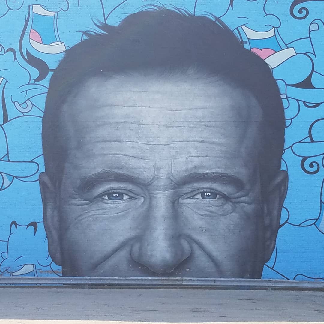 SerolFrog's tweet photo. Finally stopped by the #RobinWilliams mural #hesmygenie #GoneTooSoon #genieyourefree https://t.co/sgjtSSSZTr