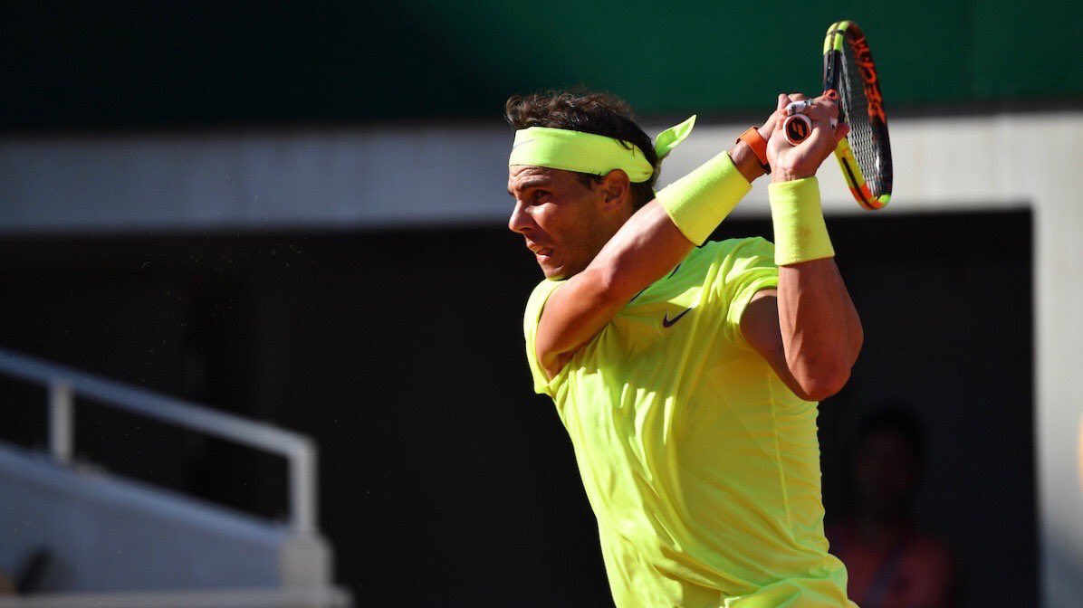 Tsobretenis's tweet photo. #RGenTST #Octavos ¡LA FIERA SIGUE SUELTA!
Rafael Nadal elimina a Juan Ignacio Londero por 6/2 6/3 6/3 e ingresa a los cuartos de final en París. Se verá con Kei Nishikori o Benoit Paire. https://t.co/93SsNid8o9