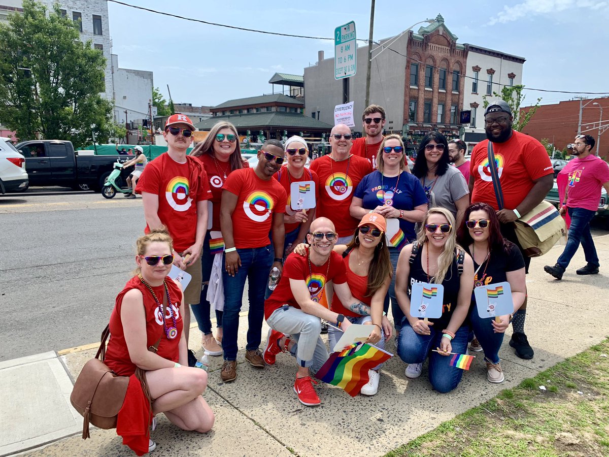 So proud to work for #Target, from day one this company had stood up for the rights of all and encouraged us to be our unique selves. Love where you are, who you are, and what you do! 🌈#WorkSomewhereYouLove #TargetStyle #TakePride <a href="/hangnguyen_/">Hang Nguyen</a> <a href="/Ahayyess/">Amy Hayes</a> <a href="/JusMaur13/">Jermaine Martin</a>